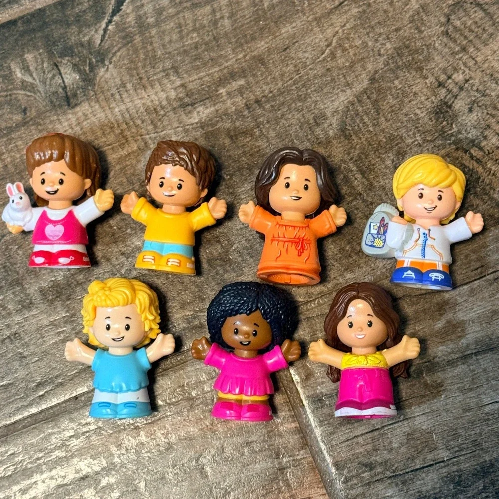 Fisher-Price Little People Friends Diverse Figure Lot 7 Piece